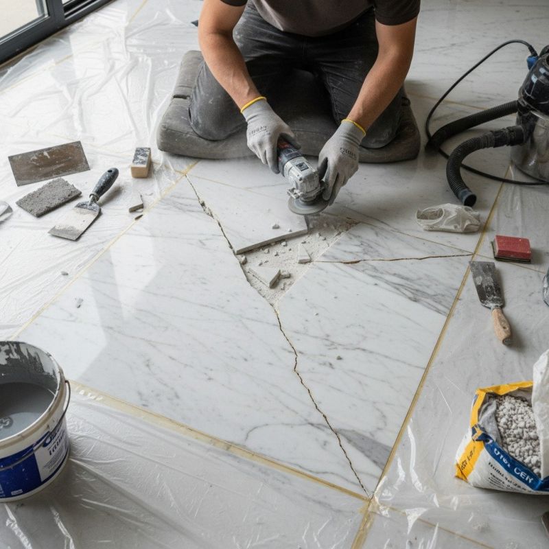 Terrazzo Tile Repair in Overland Park, KS