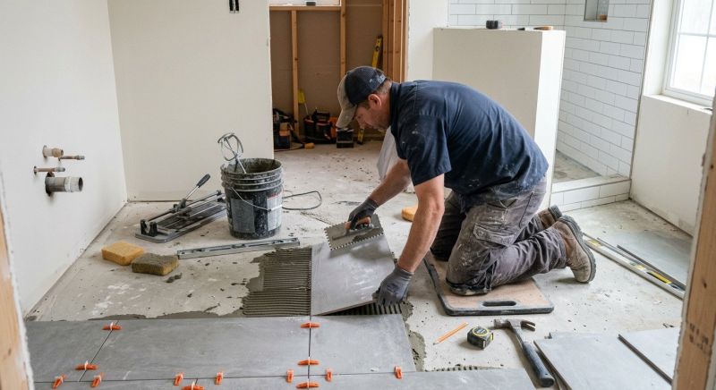 Bathroom Flooring Installation in Fredericksburg, VA