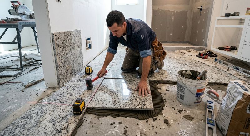 Granite Tile Installation in Olathe, KS