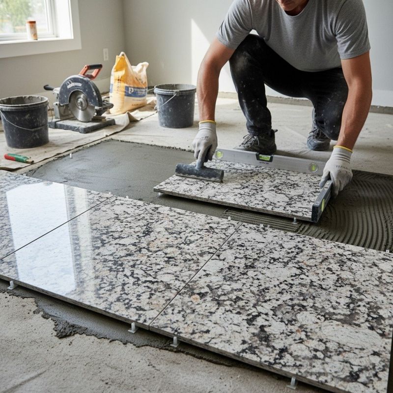 Granite Tile Installation in Kansas City, KS