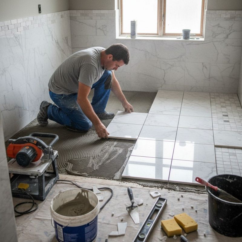 Marble Floor Replacement in Overland Park, KS