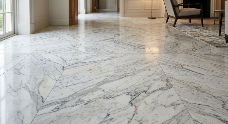 Marble Tile Floor Installation in Kansas City, KS