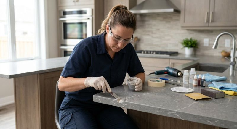 Quartz Counter Repair in Alpharetta, GA
