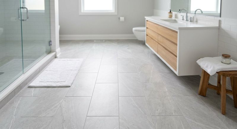 Restroom Floor Replacement in Alexandria, VA