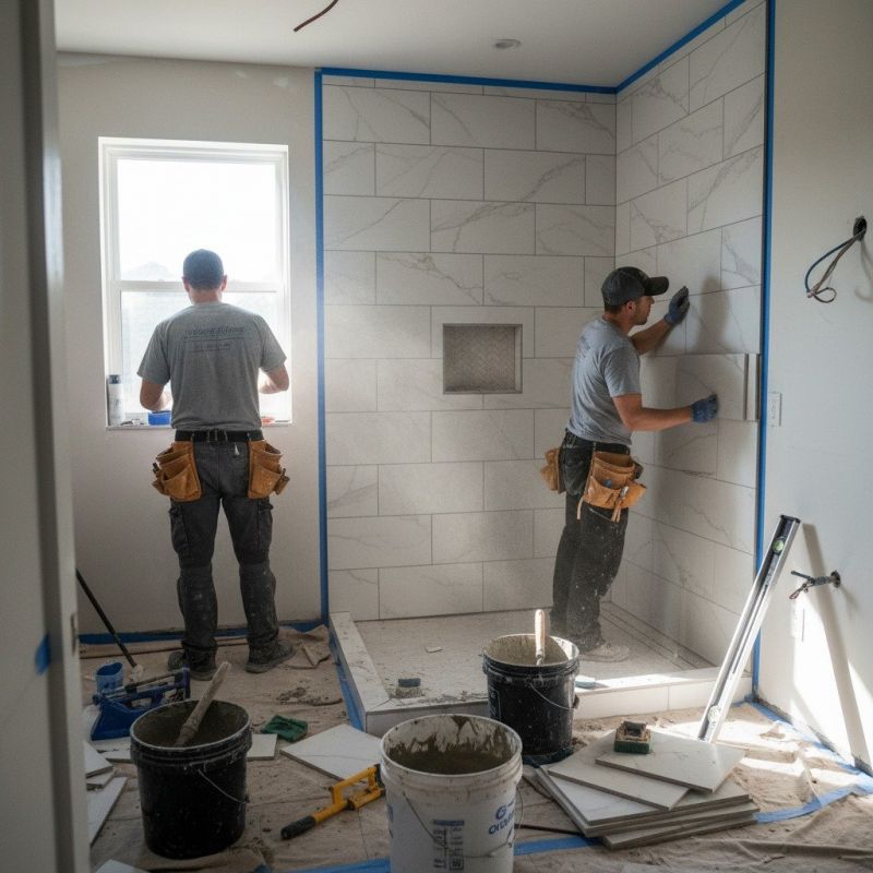 Shower Floor Tiling in Alpharetta, GA
