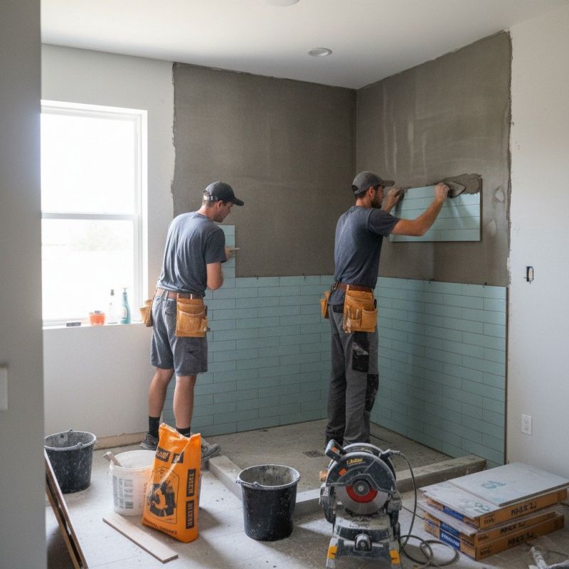 Shower Floor Tiling in Conroe, TX