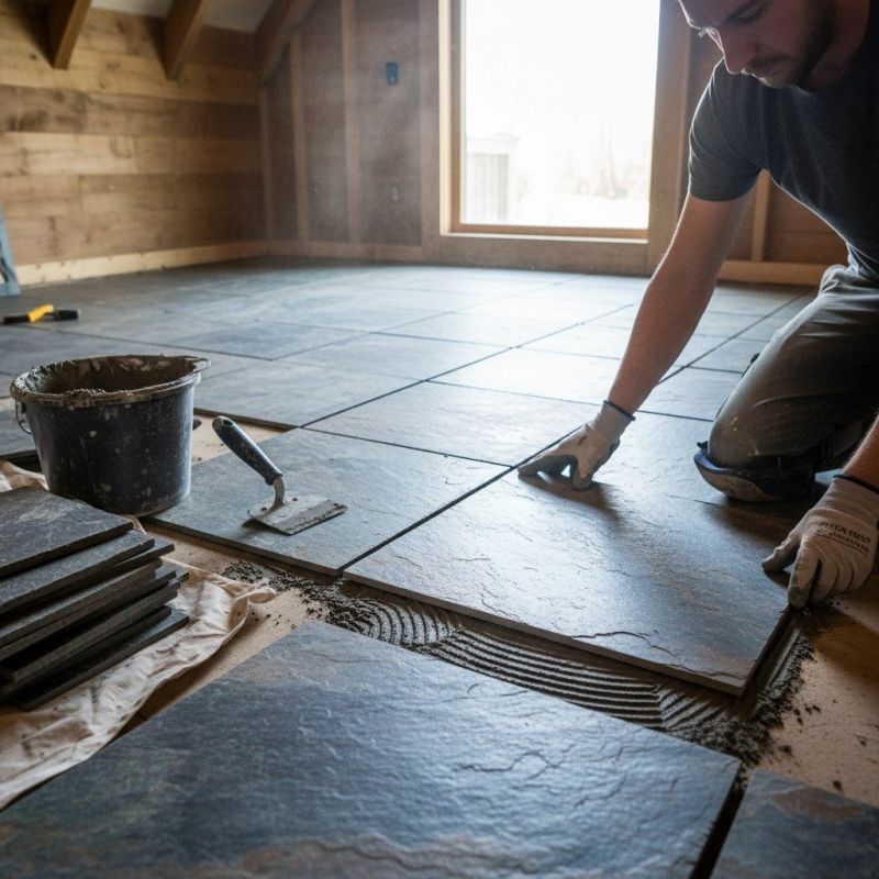 Slate Floor Installation in Kansas City, KS