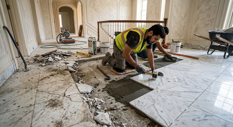 Stone Floor Installation in Wilmington, NC
