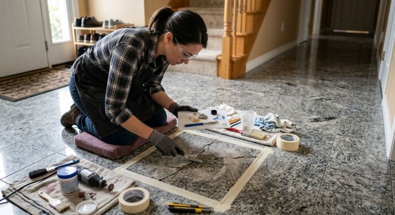 Terrazzo Tile Repair in Overland Park, KS