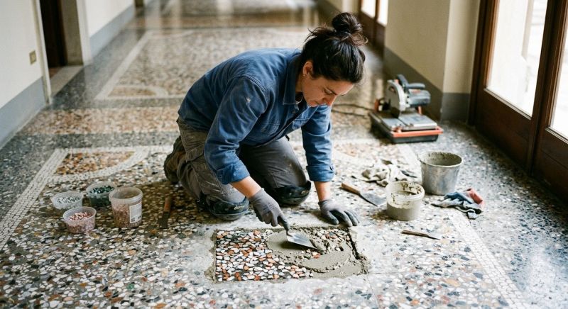 Terrazzo Tile Repair in Olathe, KS
